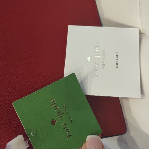 Kate Spade Red Hot Clutch Crossbody Cameron Clarise Purse Handbag NEW Versatile - Picture 12 of 13